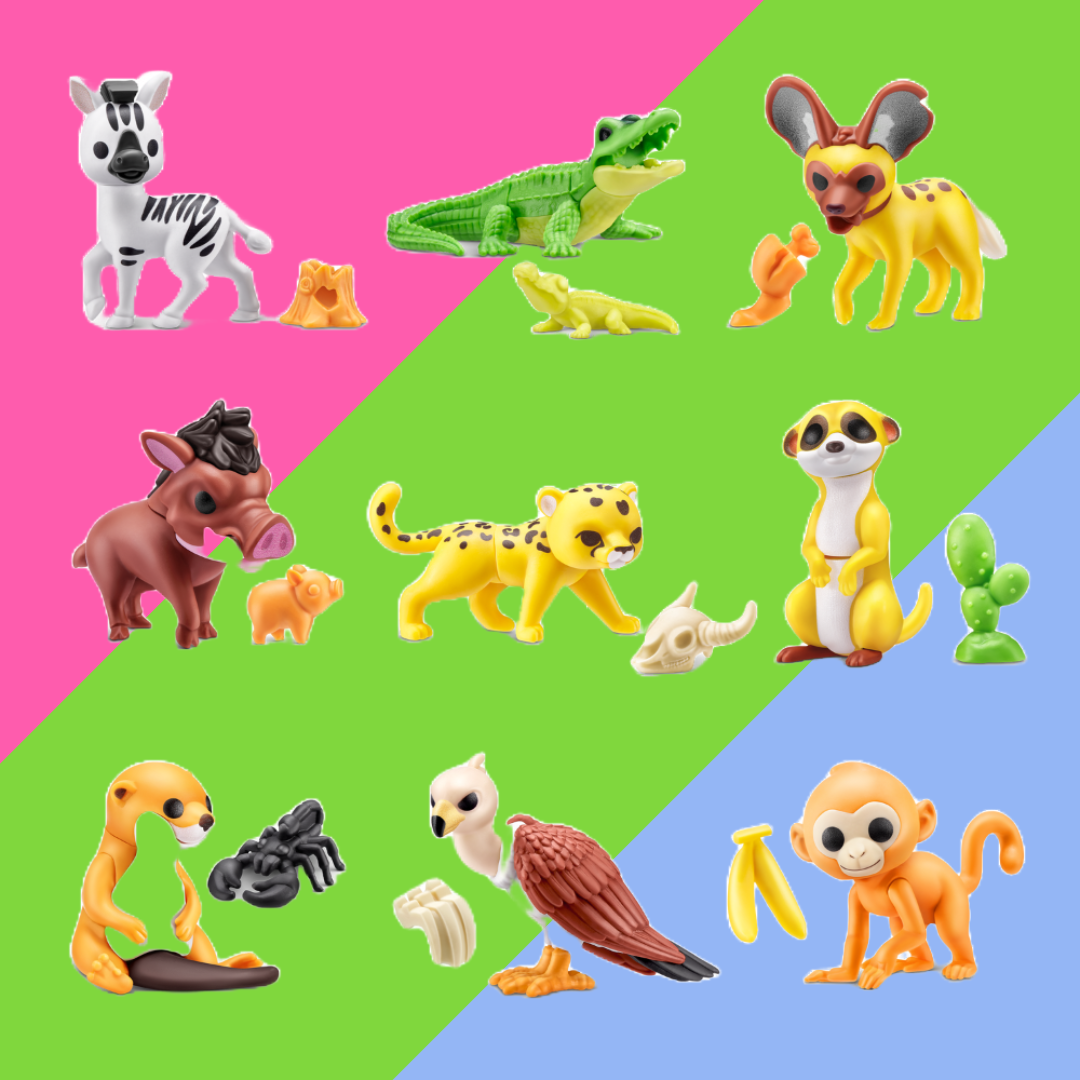 Gumi Yum Surprise Wildlife 3x22g Gummy & Toy By Zuru