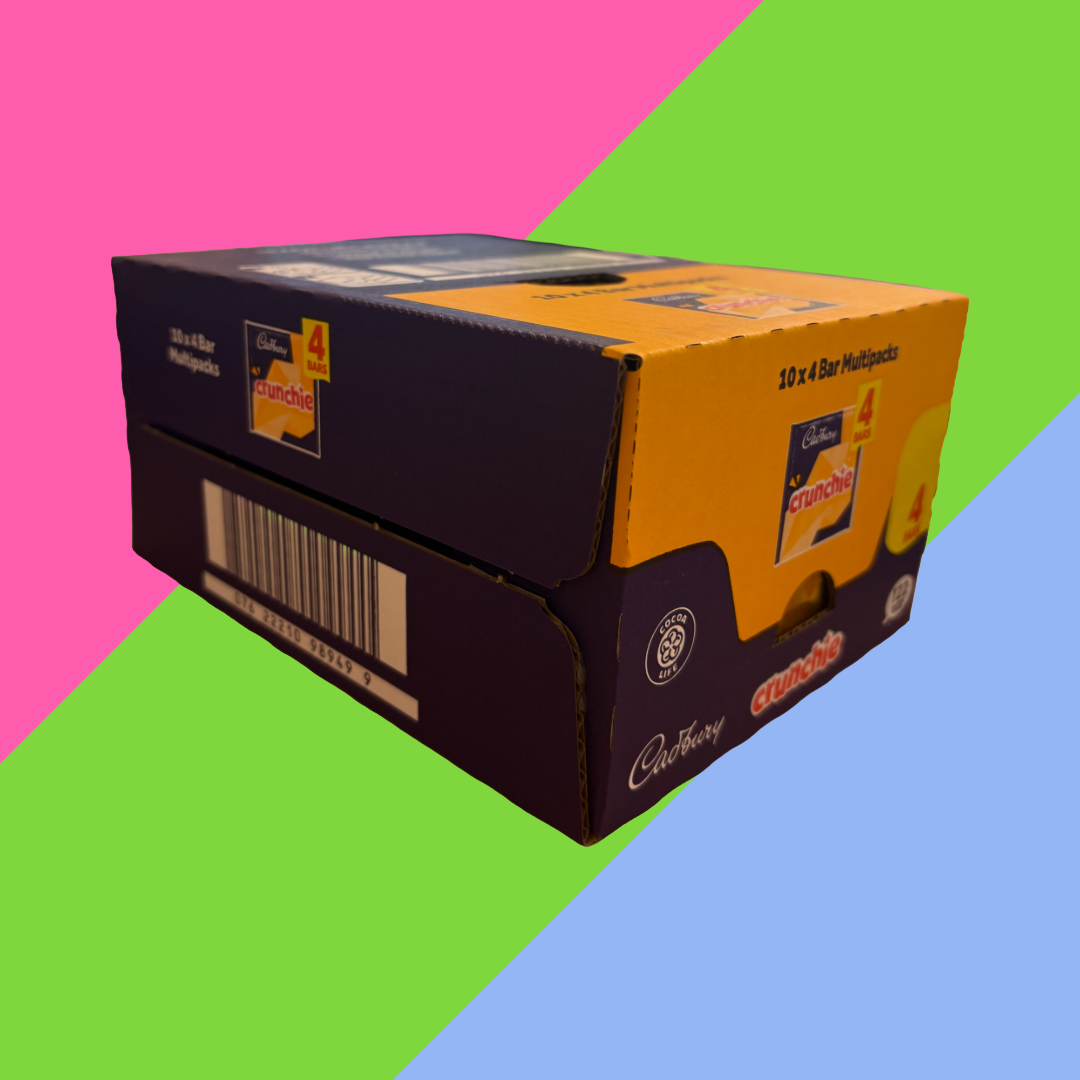 FULL BOX of Cadbury Crunchie Chocolate Bars Multipacks (104.4g per pack) | CLEARANCE ITEM