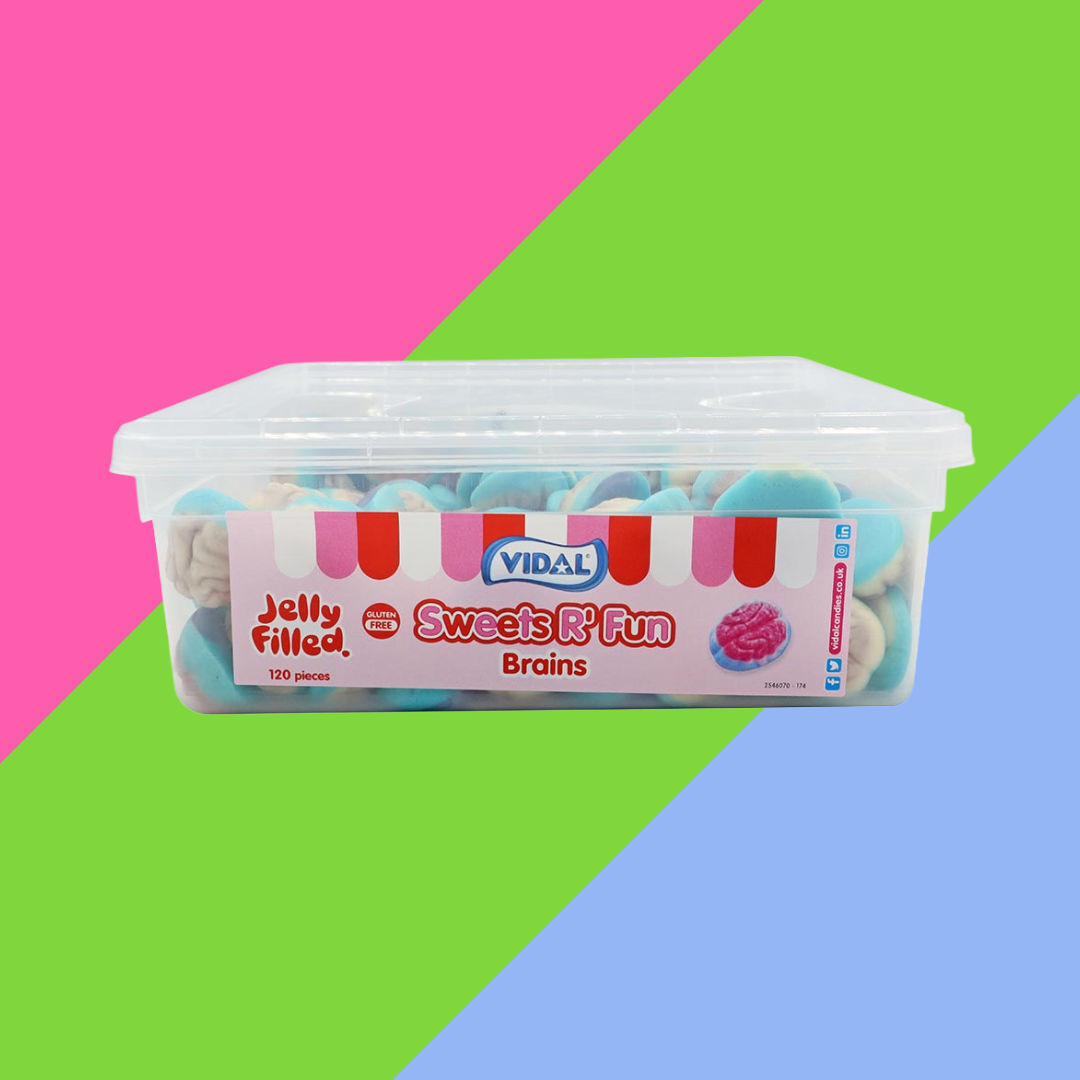 Vidal Jelly Filled Brains 780g |Spooky Halloween Candy