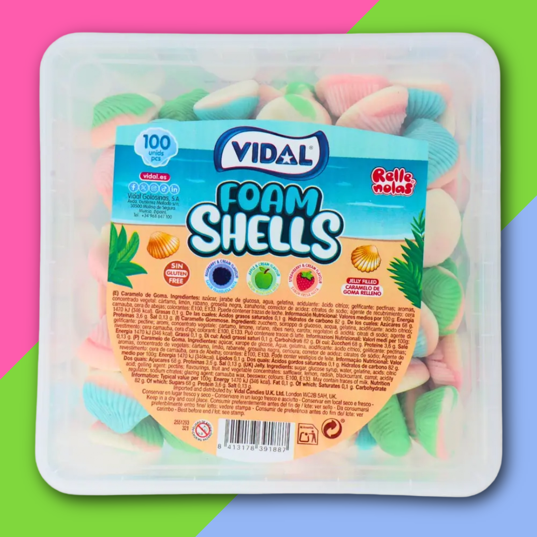 Vidal Jelly Filled Seashells Tub