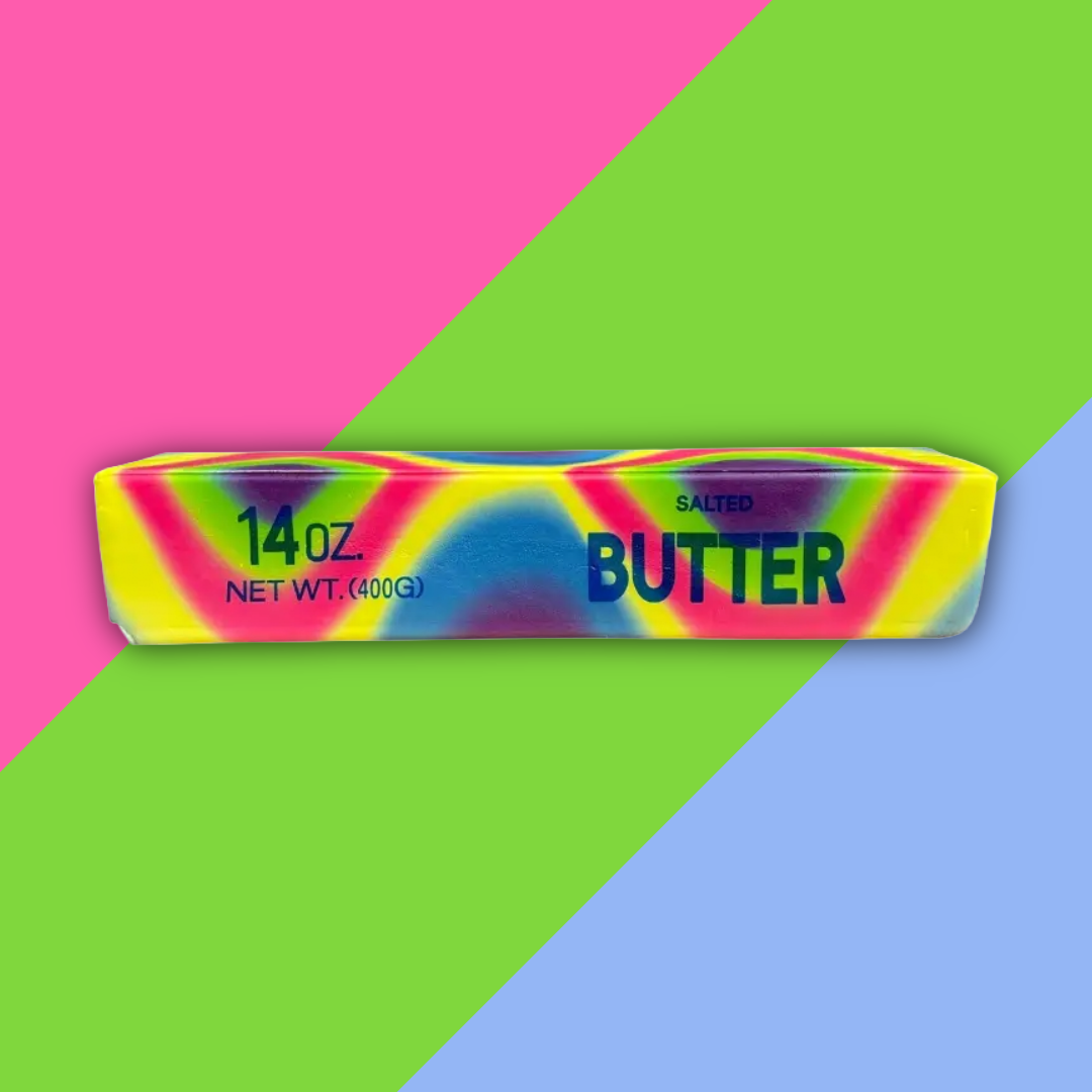 Salted Butter Large RAINBOW Slow Rising Squishy Toy 22cm