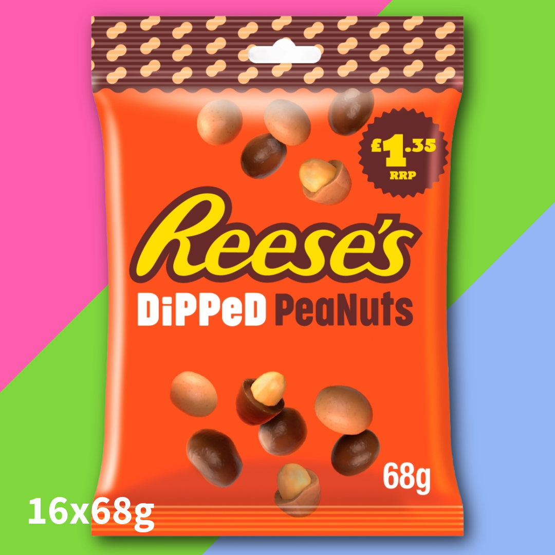 (AUCTION) Reese's Dipped Peanuts Pouch 16x68g | FULL BOX