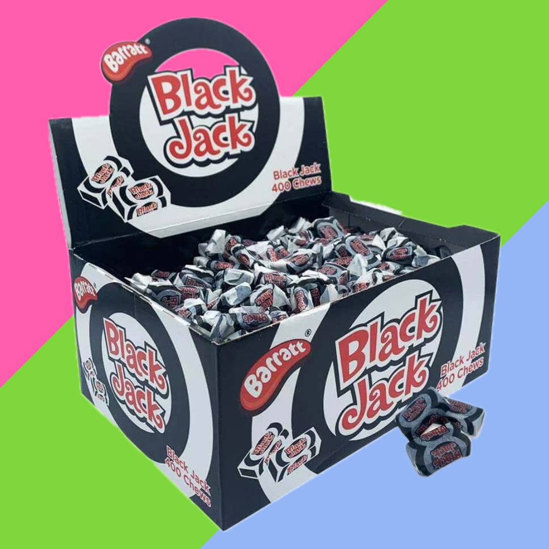 Barratt Fruit Salads & Black Jacks Sweets – Full 2.2kg Box | Retro Chewy Candy Mix
