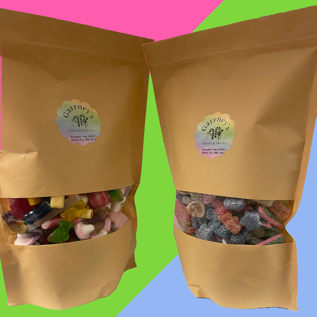 Pick N Mix Duo Pack – 2x1KG Pouches of Pick N Mix Bliss | 1xFizzy 1xNonFizzy
