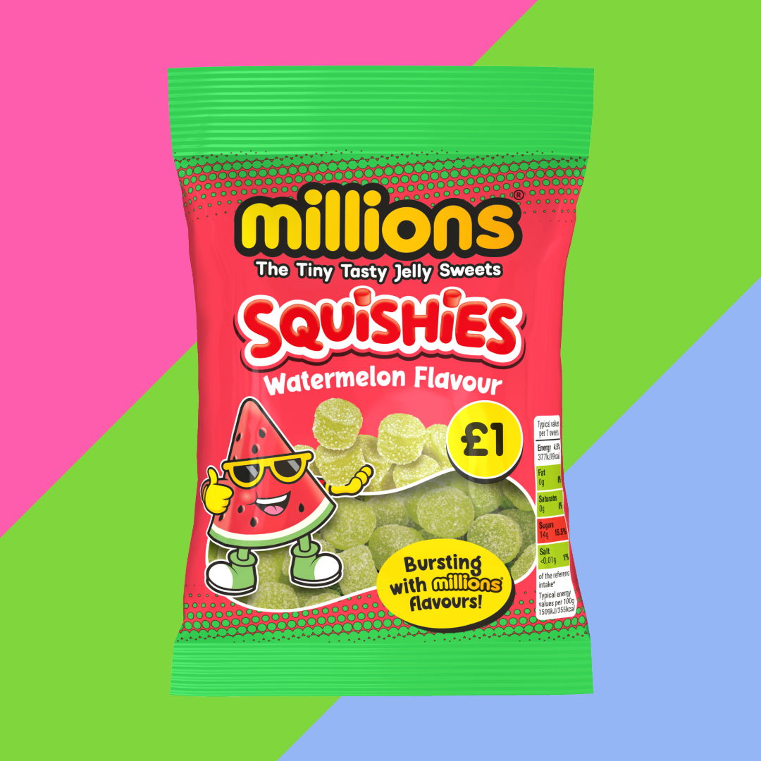 Millions Squishies Watermelon 100g Bag