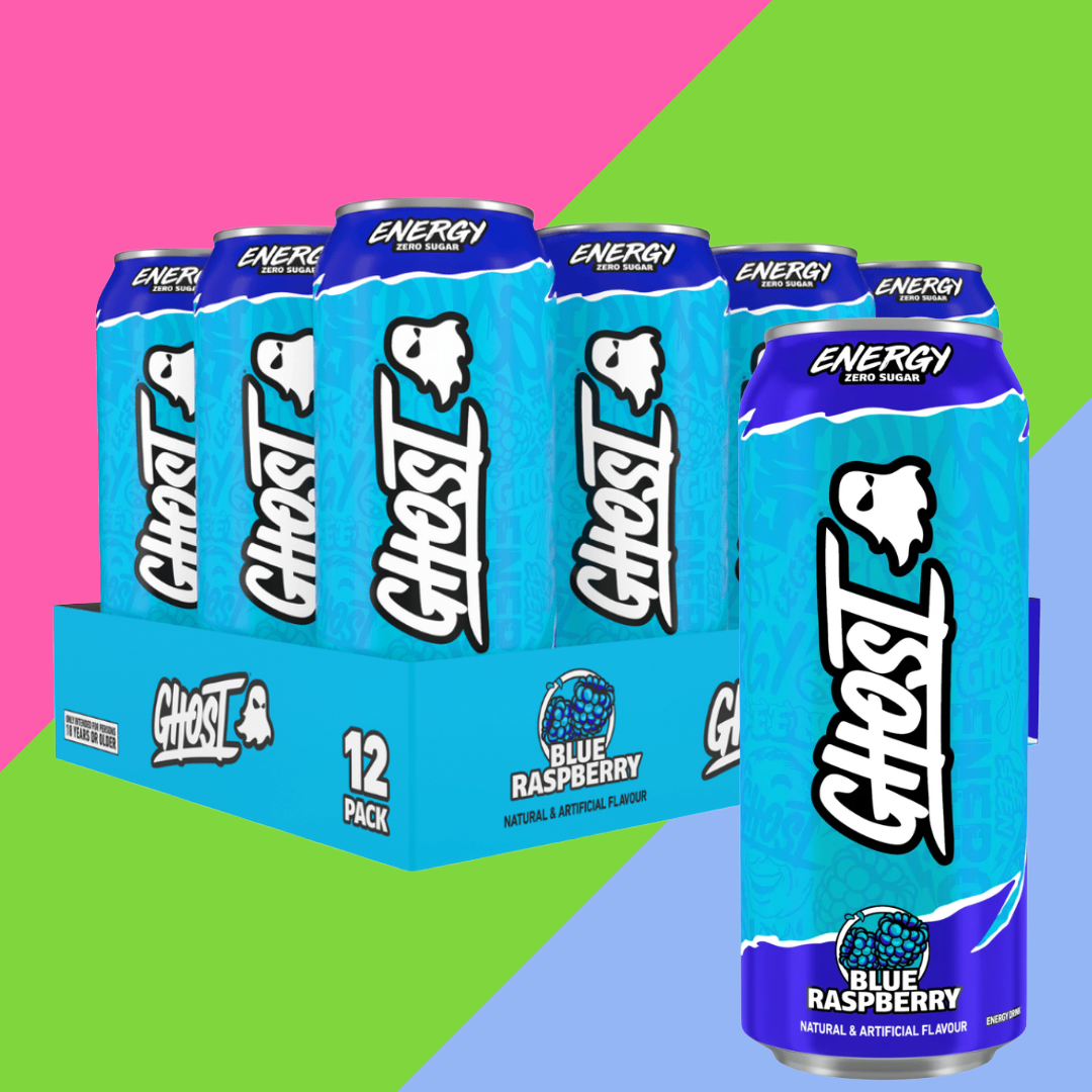 Ghost Energy Blue Raspberry Energy Drink 12x500ml (FULL CASE)
