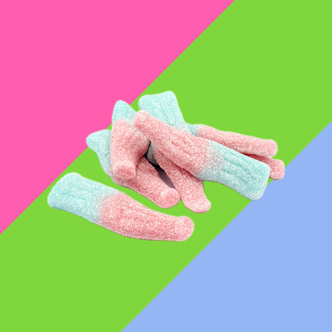 Gaffney's 250g Jumbo Fizzy Bubblegum Bottles Pouch