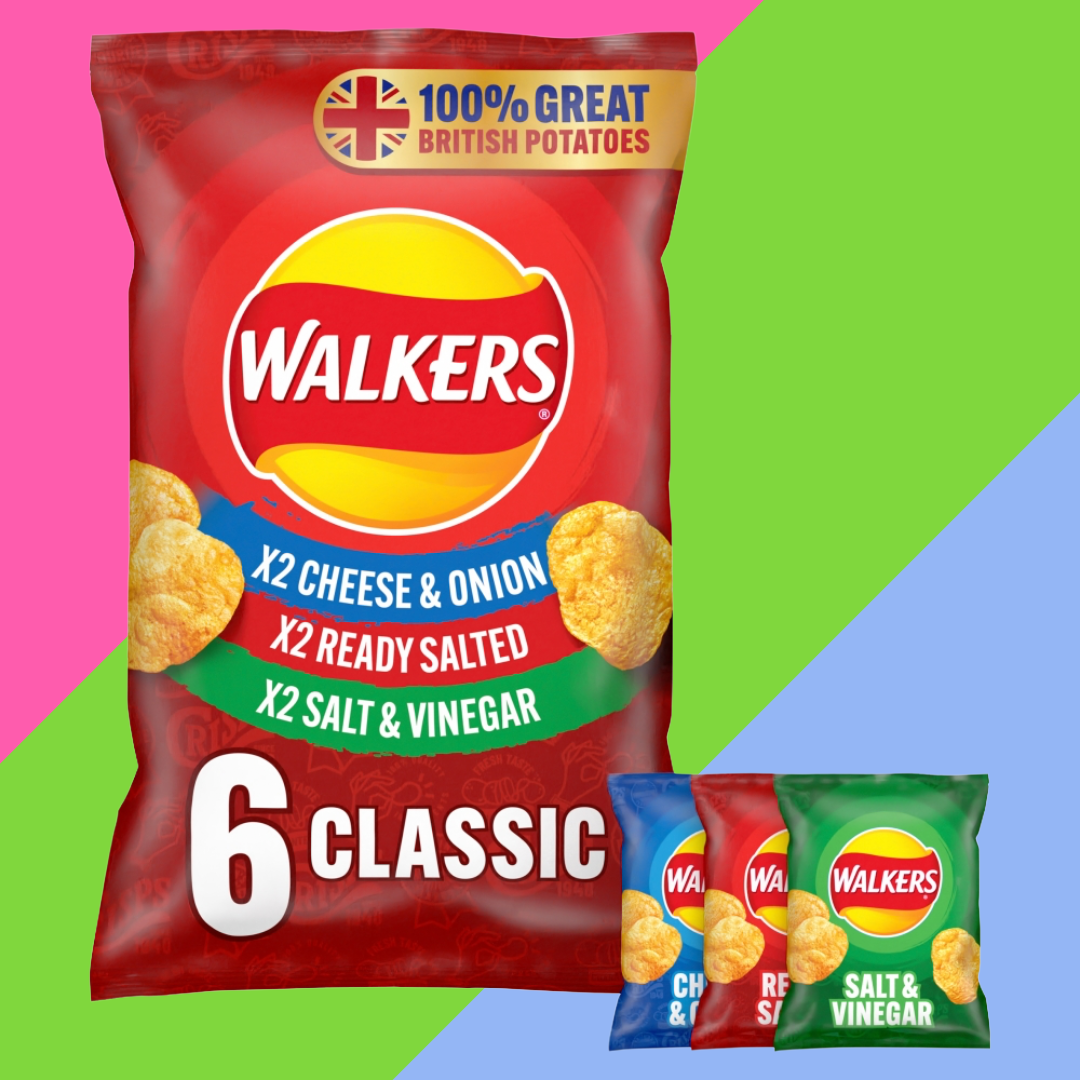 Walkers Classic Variety Crisps 6 Pack Multipack