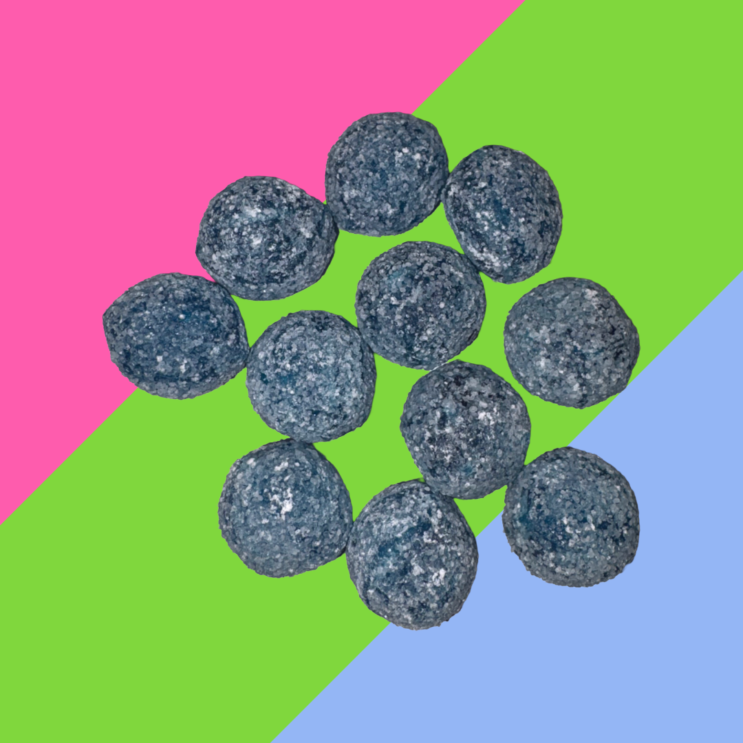 Blue Sour Death | Extremely Sour Blue Raspberry Balls | 100g Pouch