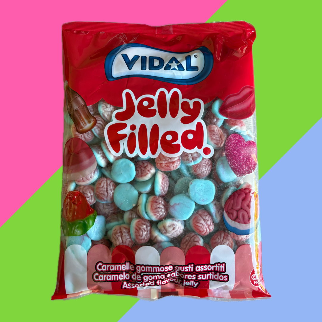Vidal Jelly Filled Brains 1kg Bag