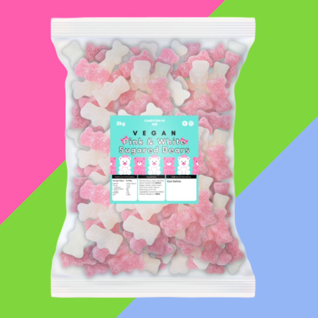 (AUCTION) CandyCrave Fizzy Pink&White Bears 2kg Bag