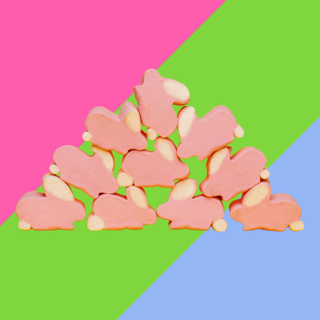 Gaffney's Pink & White Bunny Mallows 100g Pouch