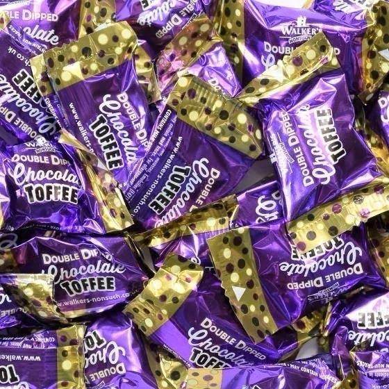 Walkers Non Such Double Dipped Chocolate Toffees 135g Bag