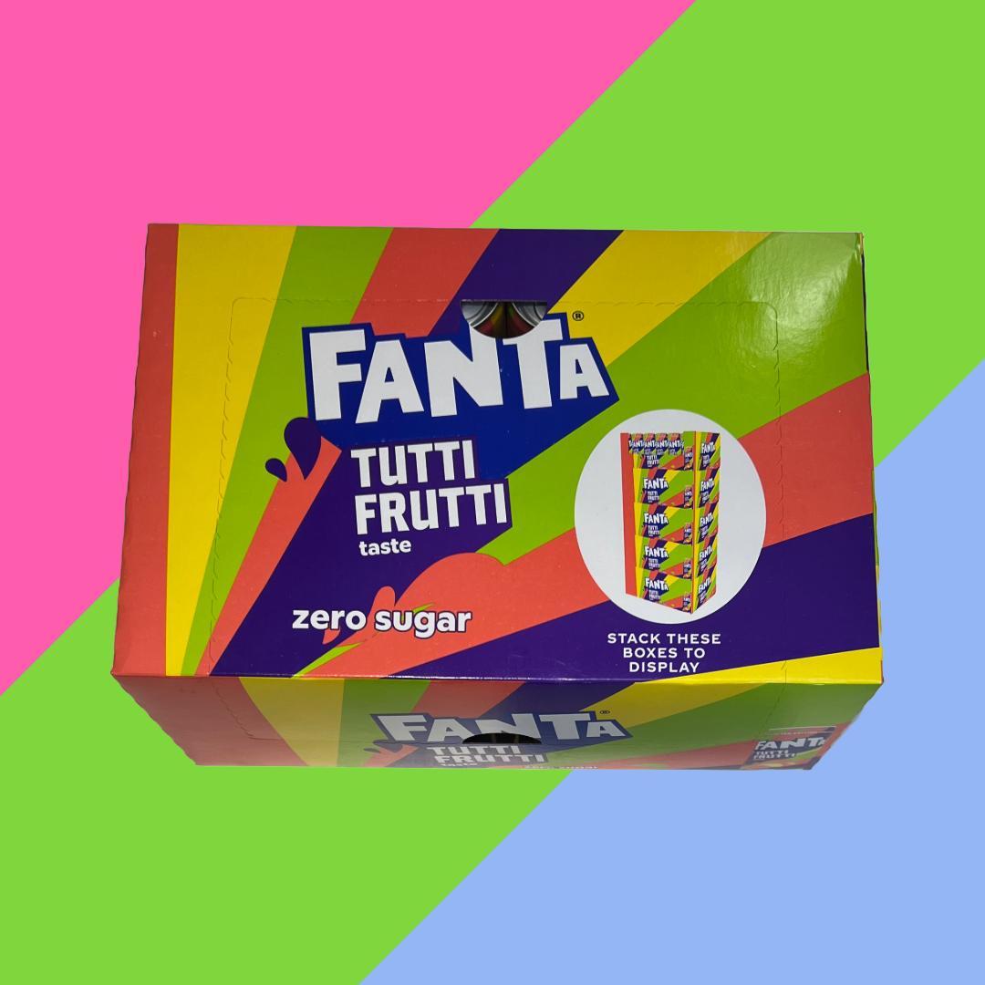 Fanta Tutti Frutti Zero 24x250ml | Fruit Flavoured Fizzy Drink (FULL CASE)