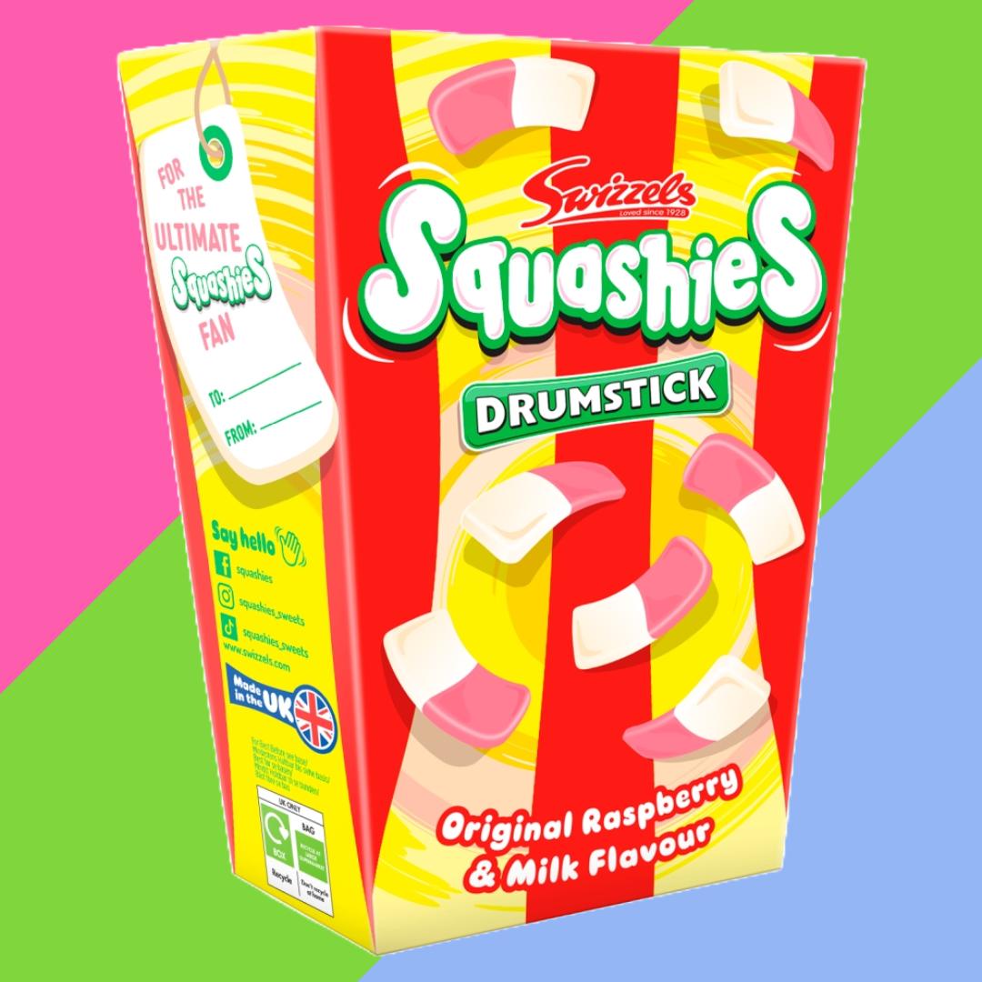 Swizzels Squashies Original Raspberry & Milk Flavour 280g Gift Cartons