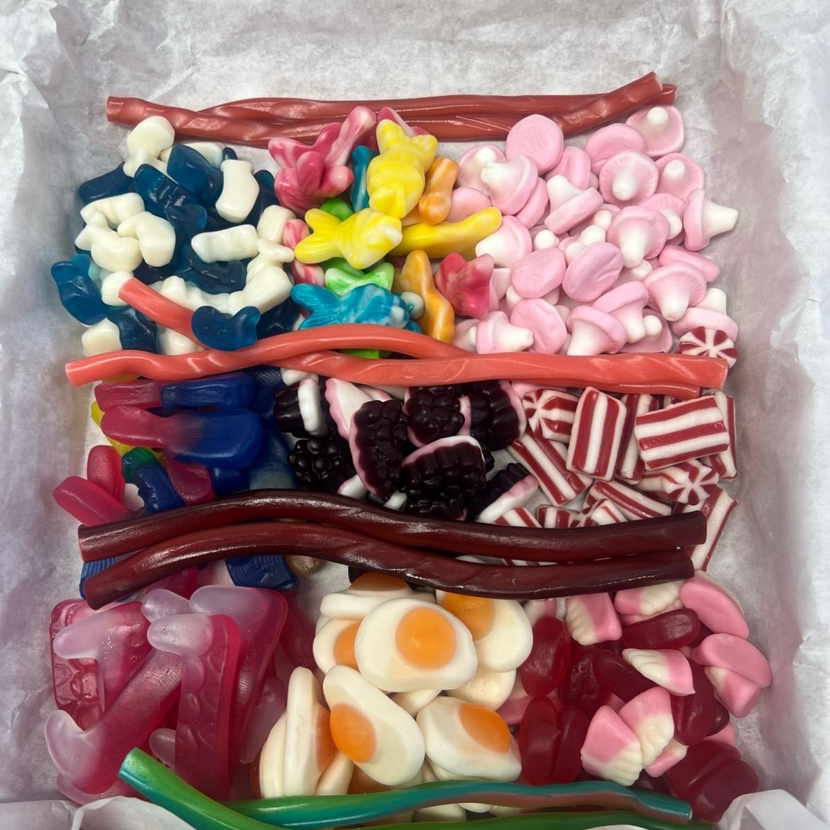 1kg Pick n Mix Pizza Box | Choice of Fizzy, Non-Fizzy, Fizzy/Non-Fizzy Mix