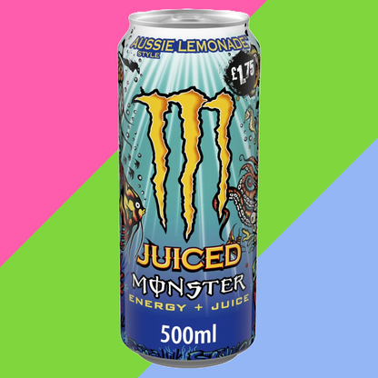 Full Case of Monster Energy Drink Aussie Lemonade 12x500ml