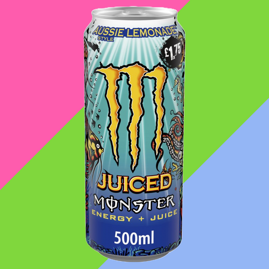 Full Case of Monster Energy Drink Aussie Lemonade 12x500ml