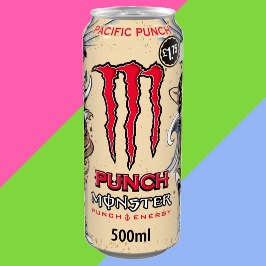 Full Case of Monster Energy Drink Pacific Punch 12x500ml