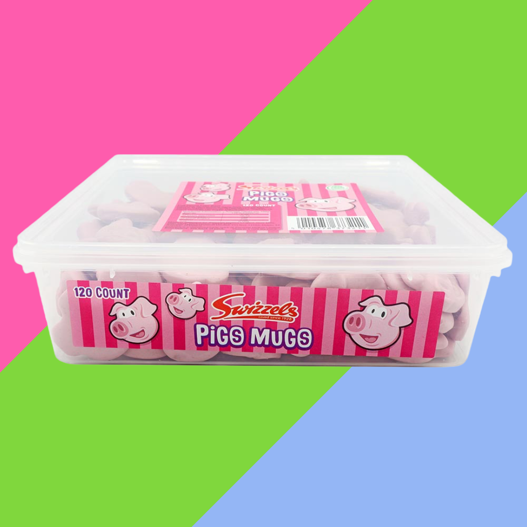Swizzels Pigs Mugs Full Tub 576g