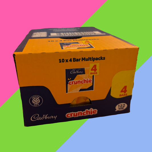 FULL BOX of Cadbury Crunchie Chocolate Bars Multipacks (104.4g per pack) | CLEARANCE ITEM