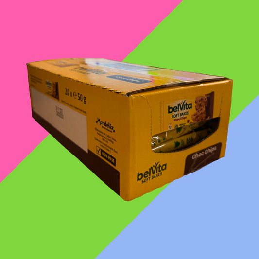 FULL BOX of Belvita Soft Bakes Choc Chips 20x50g | CLEARANCE ITEM