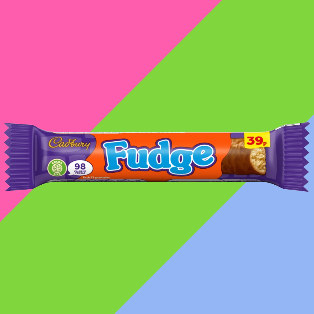 Full box Cadbury Fudge | 60x22g Bars | Clearance Item