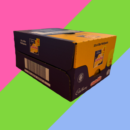 FULL BOX of Cadbury Crunchie Chocolate Bars Multipacks (104.4g per pack) | CLEARANCE ITEM