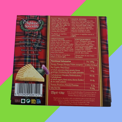 2x125g Boxes of Highland Specialty Scottish Shortbread