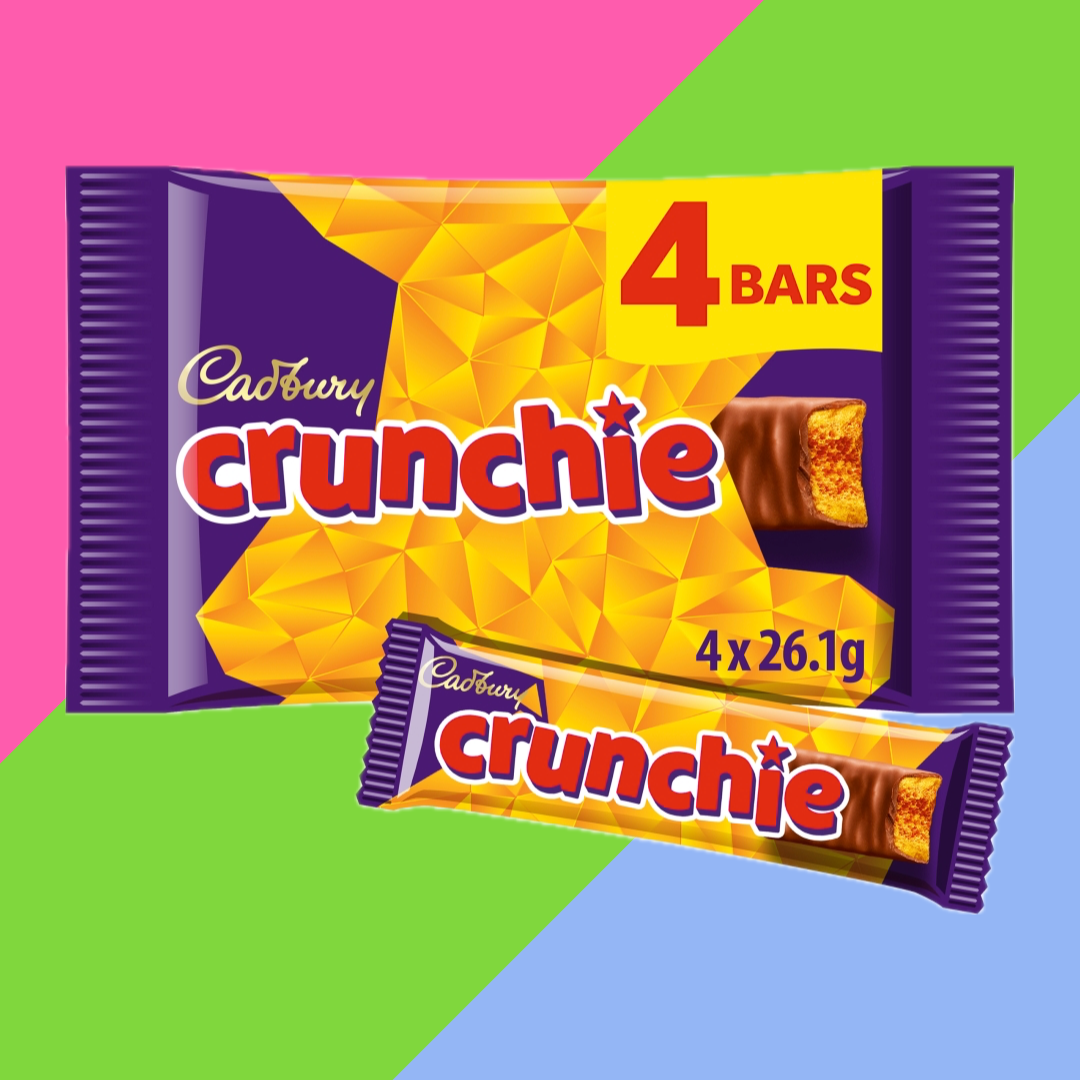 FULL BOX of Cadbury Crunchie Chocolate Bars Multipacks (104.4g per pack) | CLEARANCE ITEM