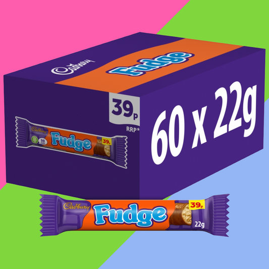 Full box Cadbury Fudge | 60x22g Bars | Clearance Item