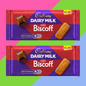 2X 95G Cadbury Dairy Milk X Biscoff Bars