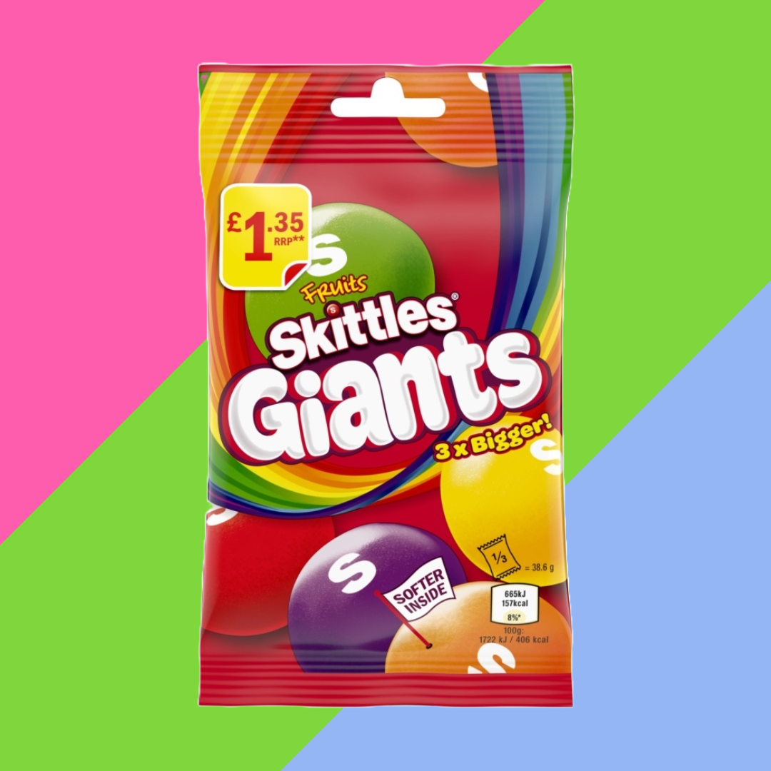 Full Boxes of Skittles & Starburst – Sour, Tropical, Cloudz & More – 70g to 125g Bags