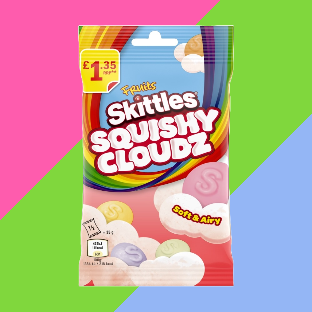 Full Boxes of Skittles & Starburst – Sour, Tropical, Cloudz & More – 70g to 125g Bags