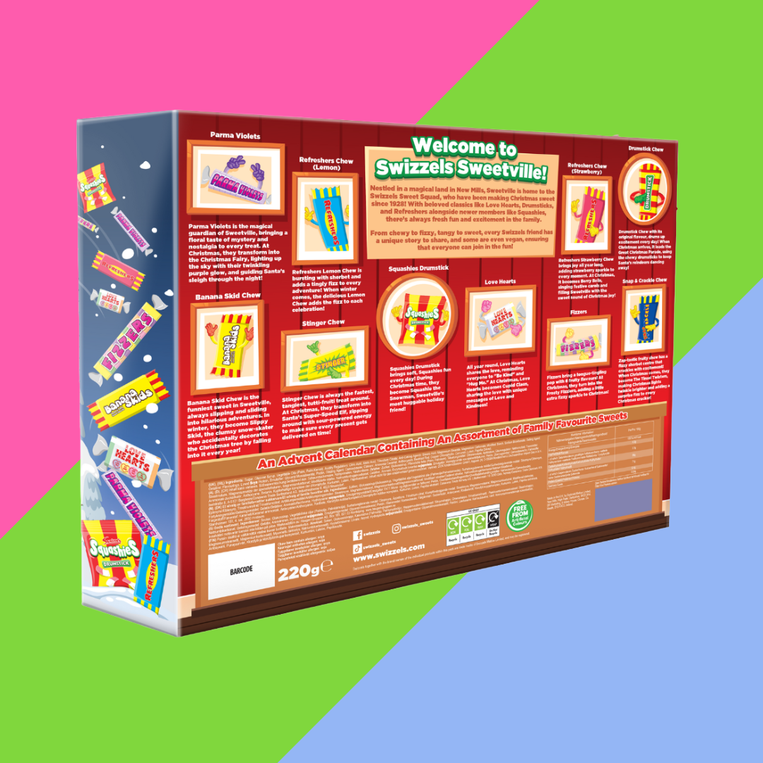Swizzels Sweet Shop Advent Calendar 220g - Christmas countdown treats