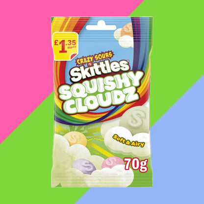 Full Boxes of Skittles & Starburst – Sour, Tropical, Cloudz & More – 70g to 125g Bags