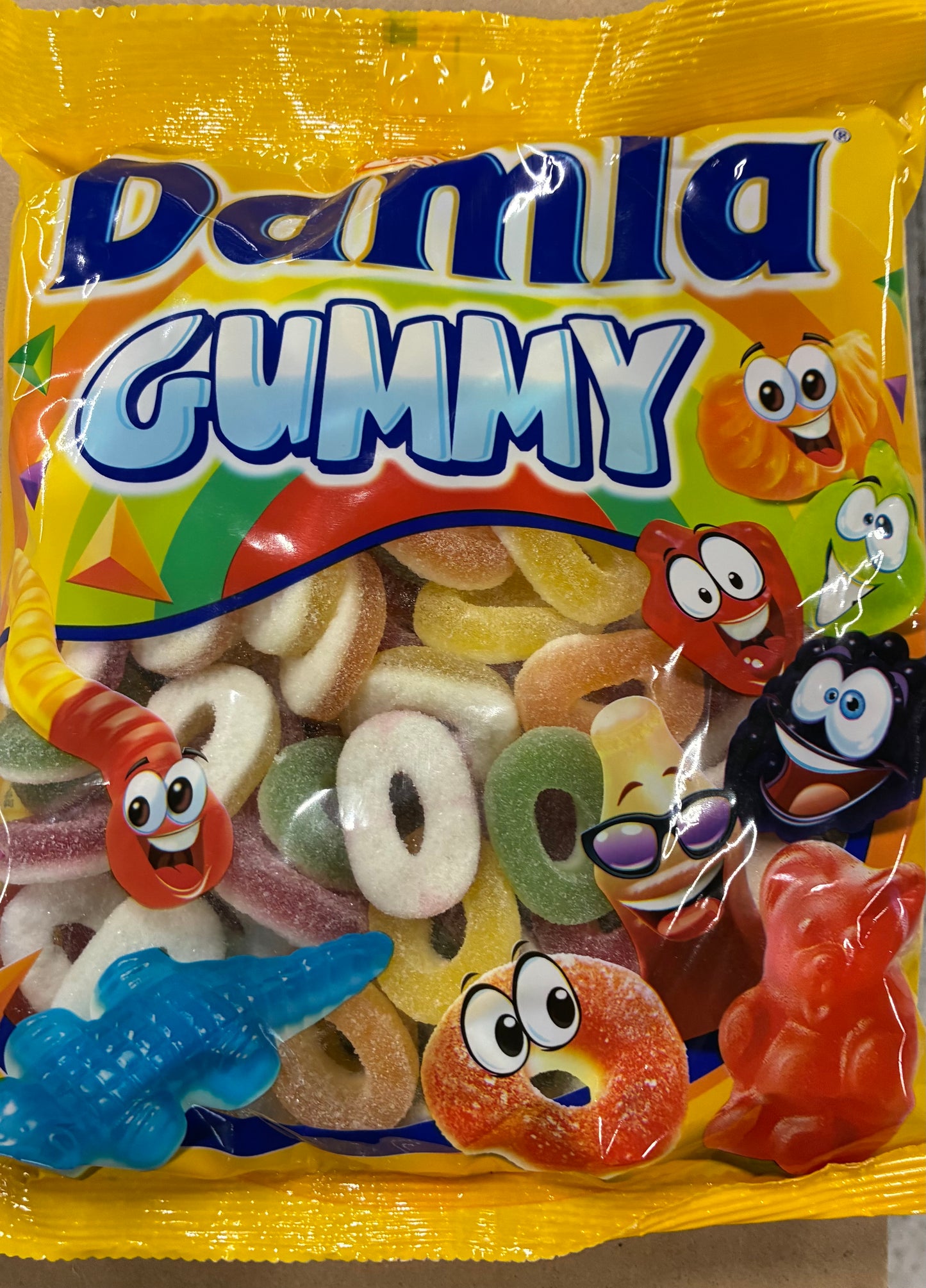 Damla Fizzy Gummy Rings 1kg