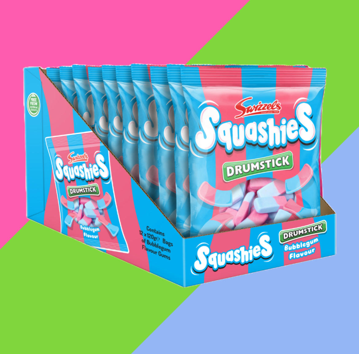 Swizzels Squashies Full Box of 12 Bags | Multiple Flavours | 100-120g Bags
