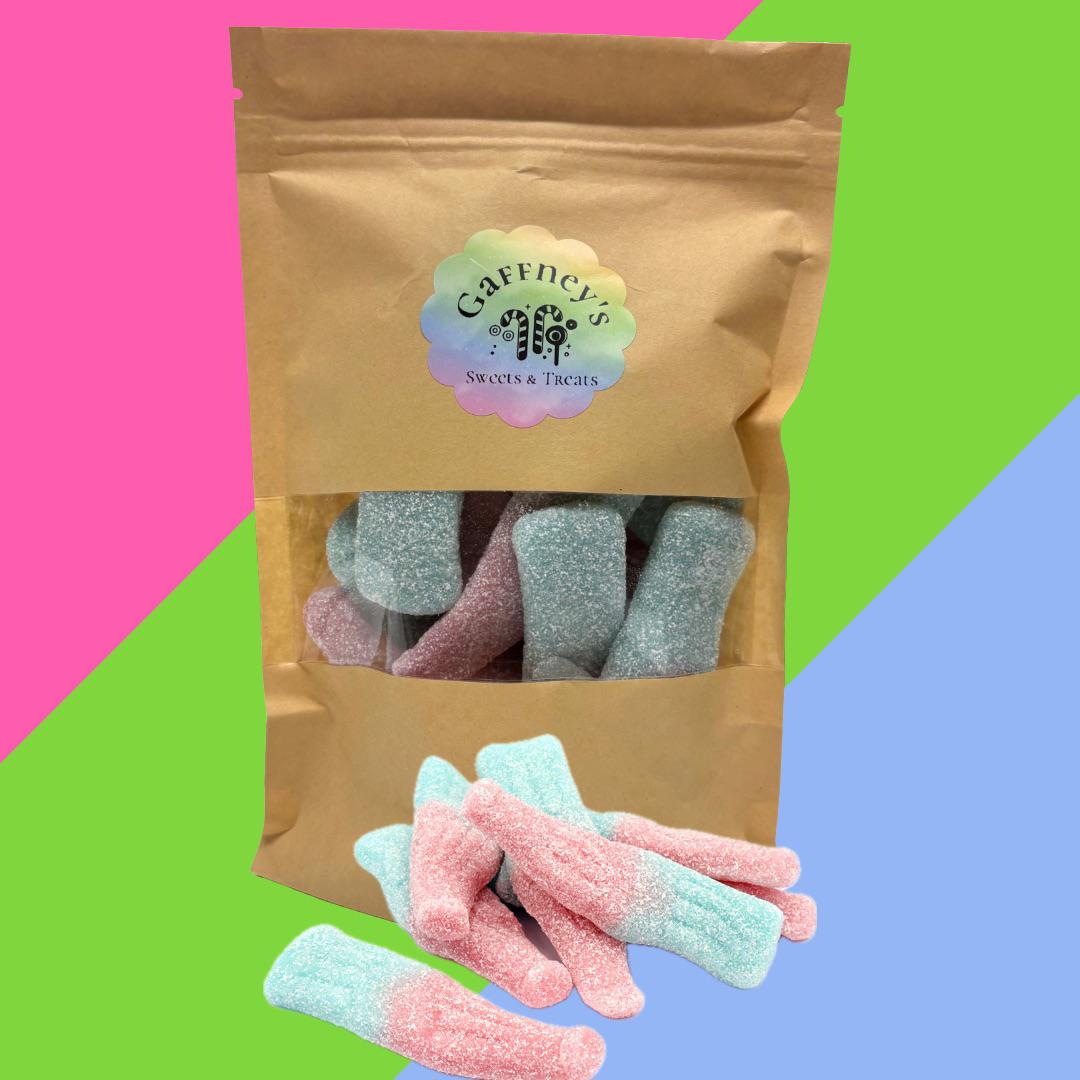 Gaffney's 250g Jumbo Fizzy Bubblegum Bottles Pouch