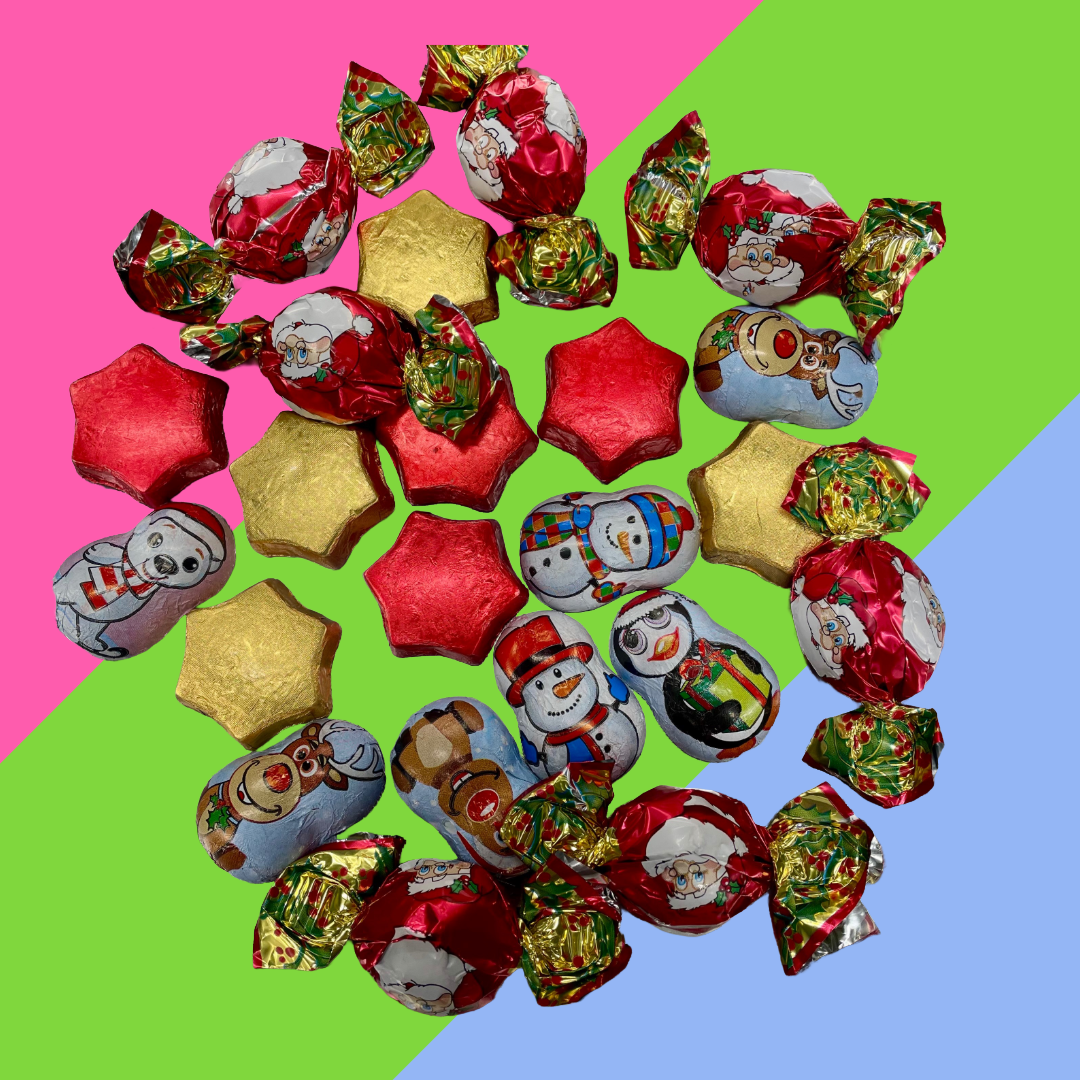 Premium Milk Chocolate Christmas Assortment 250g & 1kg - Gaffney's Sweets