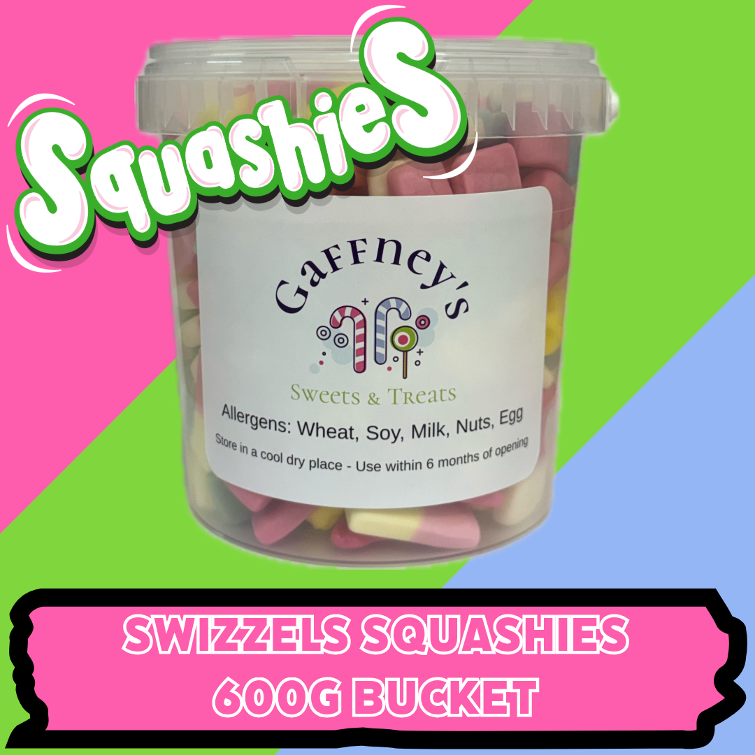 Swizzels Squashies | 600g Bucket | 7 Variations of Squashies Flavours