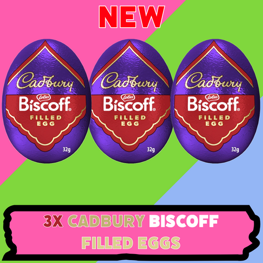 3x Cadbury Dairy Milk Biscoff Filled Eggs