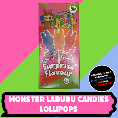 Monster Labubu Candy Lollipops 1x30g Lollipop