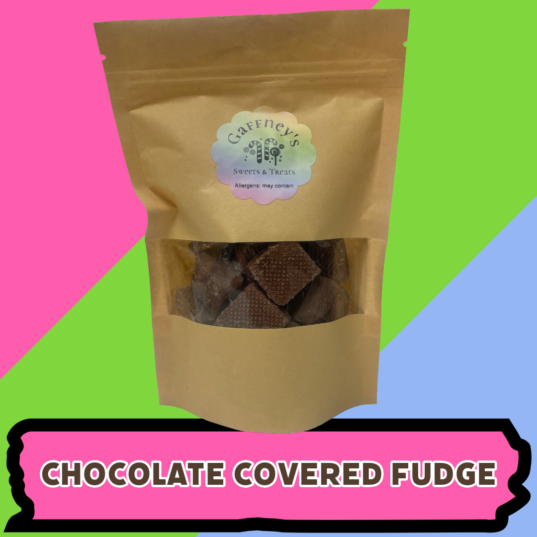 Milk Chocolate Covered Fudge - 250g/500g/750g Pouches