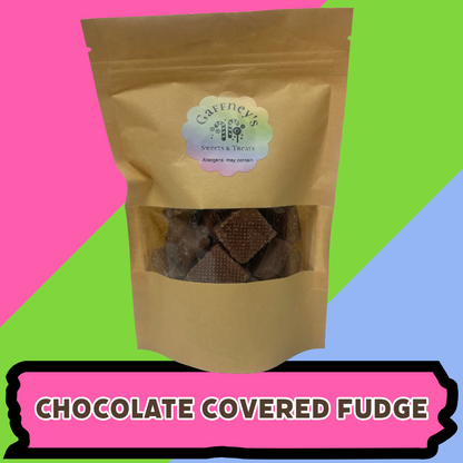 Milk Chocolate Covered Fudge - 250g/500g/750g Pouches