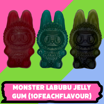 Monster Labubu Jelly Gum Candy 3x50g Sweets