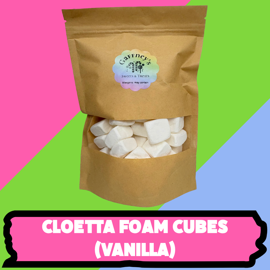 Cloetta Foam Candy Cubes 200g Pouches | Vanilla, Strawberry Flavour