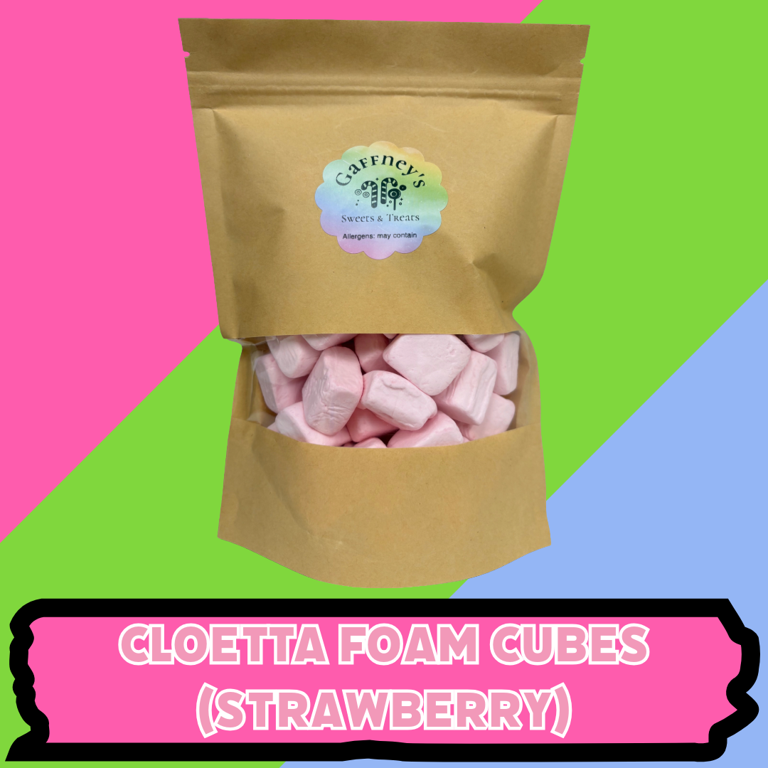 Cloetta Foam Candy Cubes 200g Pouches | Vanilla, Strawberry Flavour