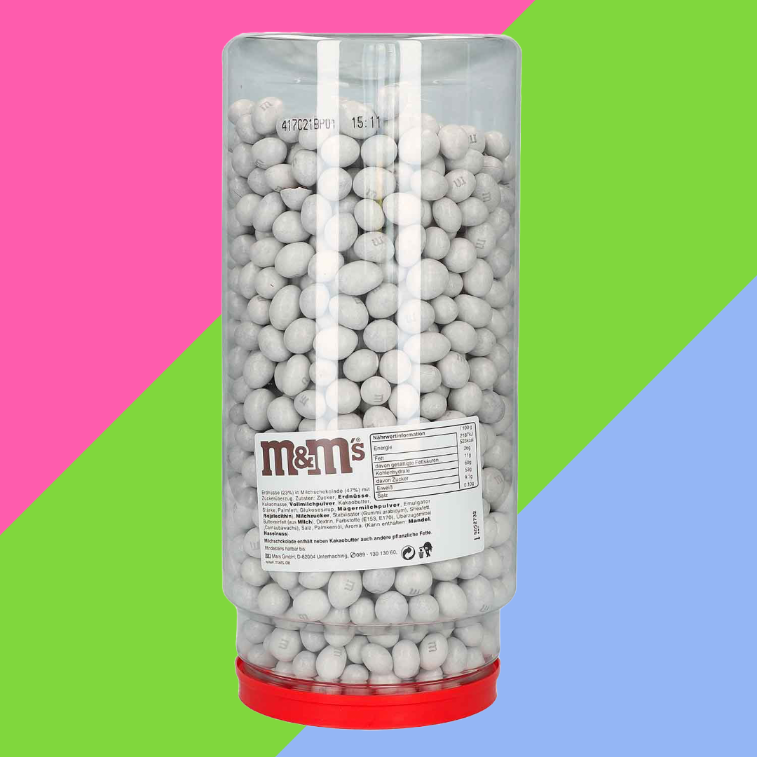 M&M's Peanut Chocolate – Huge 4KG Refill Cartridge | Party Snack, Candy Jar Bulk Pack