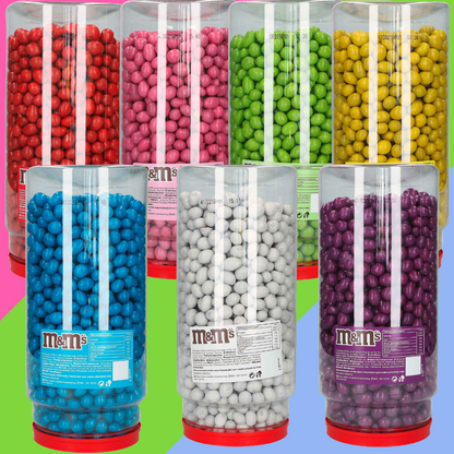 M&M's Peanut Chocolate – Huge 4KG Refill Cartridge | Party Snack, Candy Jar Bulk Pack